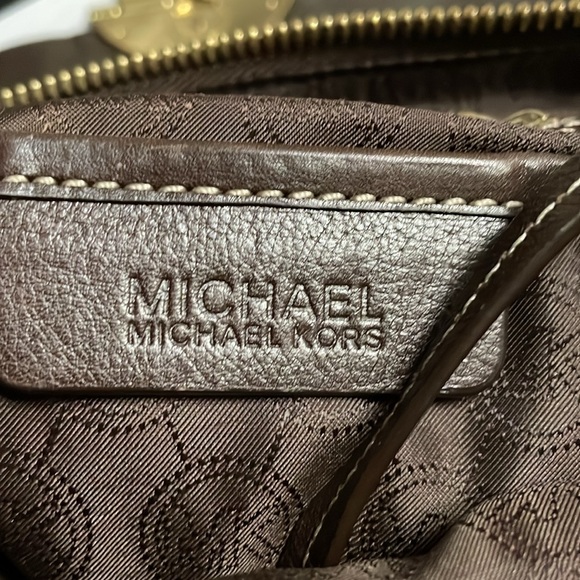 Vintage Michael Kors Handbag, Brown Leather with Dyed Calf Hair in Leopard, Med - Picture 13 of 16